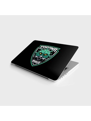 DMR Home Laptop Bilgisayar Notebook Pc Kaplama Etiketi Coranavirüs