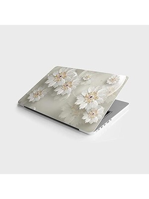 DMR Home Laptop Bilgisayar Notebook Pc Kaplama Etiketi 3D Çiçekler