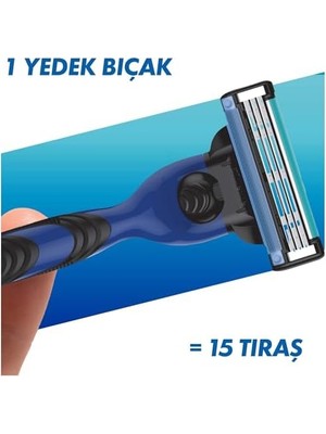 DMR Home Mach3 Sport Tıraş Makinesi + 2 Adet Yedek Tıraş Bıçağı
