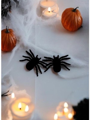 DMR Home Halloween Örümcek 2'li 11CM Flok Kumaş AST6763