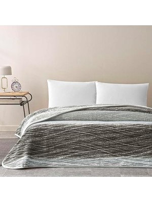 DMR Home Taç Çift Kişilik Battaniye Gri