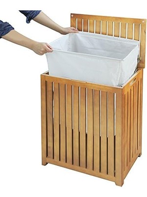 DMR Home Spa-Style Bambu Çamaşır Torbası
