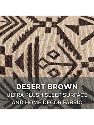 Expresstore Furhaven Yedek Köpek Yatak Örtüsü Peluş & Güneybatı Kilim Dekor Kanepe Tarzı, Makinede Yıkanabilir - Çöl Kahverengi, Plus (Xx-Large)