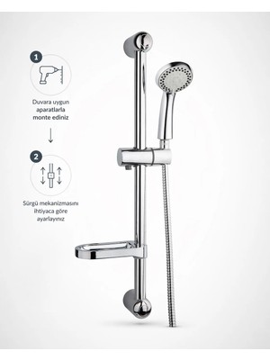 İtimat Beta 402S Sürgülü Duş Seti