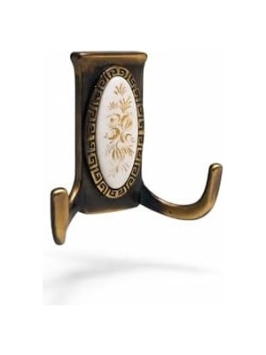 DMR Home 5'li Antik Sarı Vestiyer Askısı – Dolap & Duvar Askılığı – Eskitme Metal