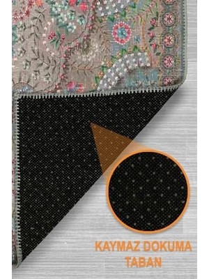 DMR Home Mente Şönil Kaymaz Doğal Pamuk Tabanlı Yıkanabilir Antibakteriyel Çevre Dostu Salon Halısı 160X230