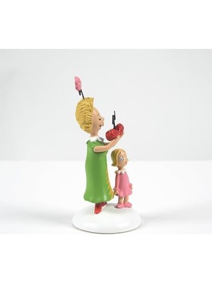 DMR Home Department 56 Dr. Seuss The Grinch Village Aksesuarları Cindy Lou Who's Surprise Heykelcik, 8,5 Cm, Çok Renkli