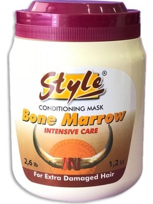 Style Bone Marrow 1200ml Saç Bakım Maskesi Nemlendirici Etki Tüm Saçlar İçin Uygun