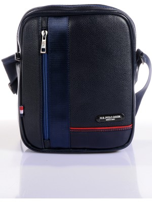 U.S. Polo Assn. Çapraz Çanta Poliüretan Lacivert 27 cmx22 cmx5 cm Şık Görünüm ve Ergonomik Tasarım