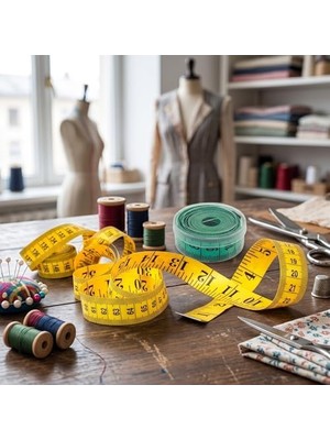 Expresstore 150 cm Vücut Beden Ölçüm Metresi, Diyetisyen Mezurası, Terzi Mezurası, Esnek Mezura, Kıyafet Ölçüm Metresi, Bel Ölçme Bandı, Dikiş Nakış ve Vücut Ölçümü Için Mezura