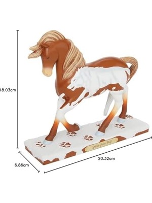 DMR Home The Trail Of Painted Ponies Spirit Of The Wolf Heykelcik, 17,1 Cm, Çok Renkli