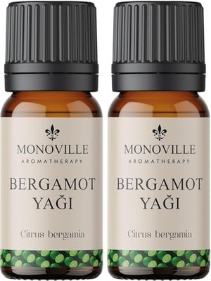 Expresstore Monoville Bergamot Uçucu Yağı 10 ML%100 Saf ve Doğal (Bergamot Essantial Oil) (2 Paketi)