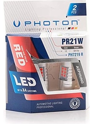 DMR Home Photon Ampul P21W Red 93 LED (2'li Blister) Pht PH7219 R B2