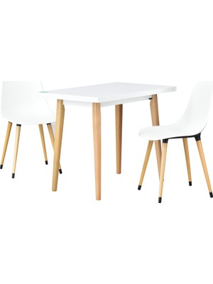 Vilinze Eames Sandalye Avanos Ahşap Mdf Mutfak Masası Takımı