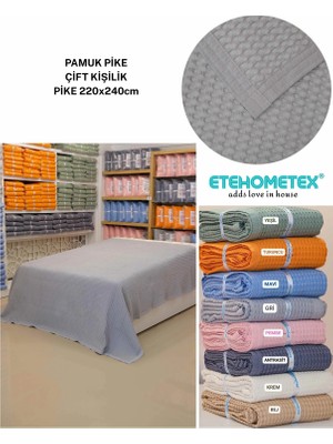 ETEHOMETEX Havuzlu Pike Çift Kişilik 220X240CM