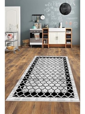 DMR Home Çiçek Desenli Çiçekli Dijital Baskı Yıkanabilir Kaymaz Taban Modern Salon Halısı Neu2, 120 x 160