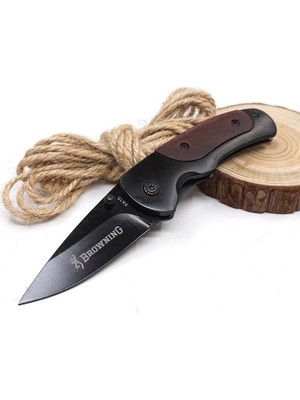 Valkyrie Browning FA15 Katlanabilir Çakı 14.8 cm Uzunlukta Siyah Renkli Ahşap Saplı Bıçak