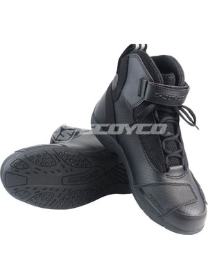 Scoyco MT-015 Yazlık Kısa Motosiklet Botu Siyah Su Geçirmez Koruma ve Konforlu Tasarım