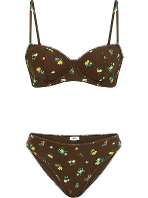 Twist Floral Baskılı Bikini Seti TS1260038027074