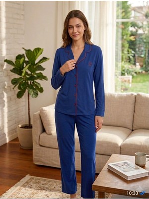 Başaksu Önden Düğmeli Bayan Pijama Takım 98001