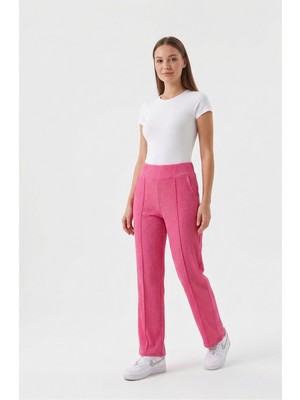 JUST WEAR ZT Yüksek Bel Dikiş Detaylı Fit Pantolon – Günlük & Şık Rahat Kesim