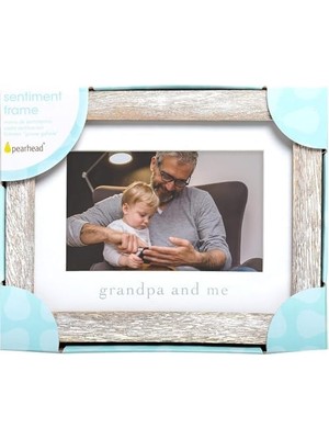 Expresstore Grandpa & Me Keepsake Rustik Resim Çerçevesi, Babalar Günü Hediyesi Büyükbaba Için Eskitilmiş