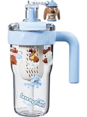 Expresstore Dıller 860 ml Pipetli & Rahat Içim Çift Kullanım Tritan Su Matarası Suluk -FFD860ML3RENK