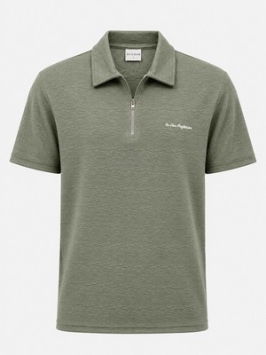 Classics Men White Room Slim Fit Erkek Polo Yaka Kısa Kol Tshirt  7665