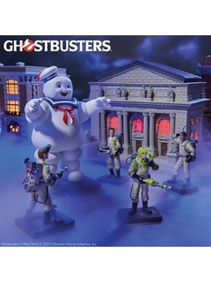 Expresstore Department 56 Ghostbusters Village Mr. Puft Marshmallow Man Heykelcik, 17 Cm, Çok Renkli