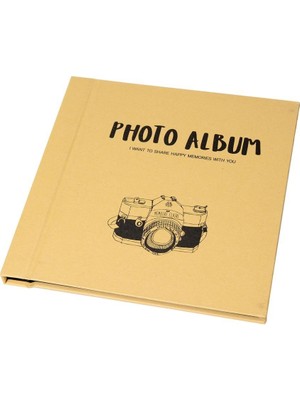 Nobbystar 36 Sayfa 24X24CM Manyetik Fotoğraf Makine Temalı Fotoğraf Albümü
