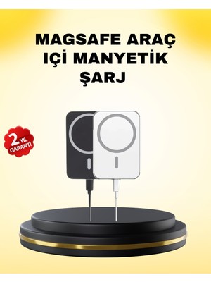 Toyigoo 15W Kablosuz Şarj Destekli Magsafe Araç Tutucu Havalandırma Klipsli - Lisinya