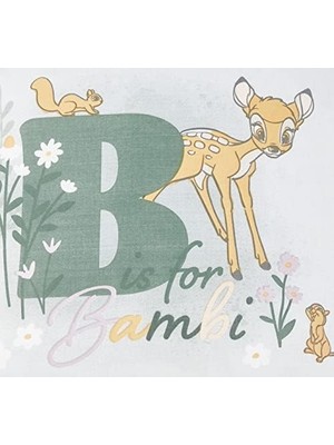 Expresstore Taç Bambi Lisanslı Karakter Baskılı Pamuk Kırlent, Çok Renkli, 40X40 cm