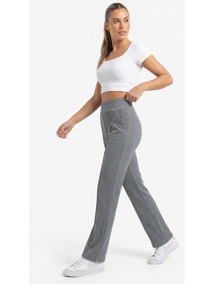 JUST WEAR ZT Yüksek Bel Dikiş Detaylı Fit Pantolon – Günlük & Şık Rahat Kesim