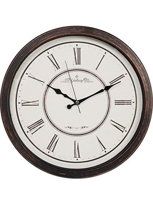 Expresstore Galaxy 706-2 Modern Kadranlı Roma Rakamlı Sessiz Akar Duvar Saati, 42CM