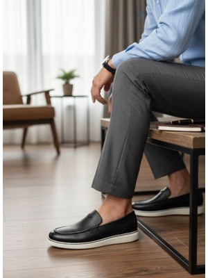 Marcomen 23083 Hakiki Deri Bağcıksız Günlük Erkek Loafer