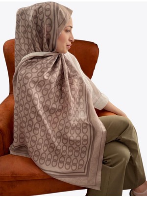 Lunara Scarf Lunara Halka Desen Pamuk Soft Şal