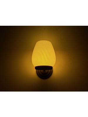 Other 2’li Spiral Modern Duvar Şamdan Seti-Wall-Mounted LED Tealight Holder