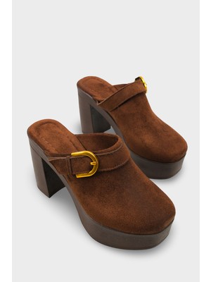 Capone Outfitters Edith Platform Bilekten Bantlı Kadın Sabo Sandalet