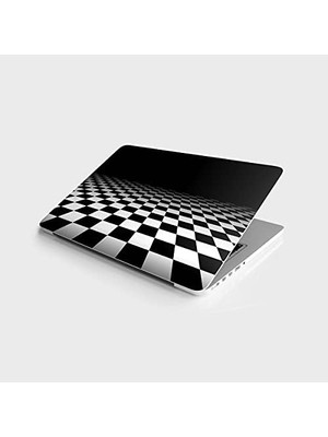 Assess Store Laptop Notebook Pc Kaplama Etiketi 3D Siyah Beyaz Kare