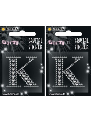 Assess Store Kristal Etiket Harf K (2 Paketi)