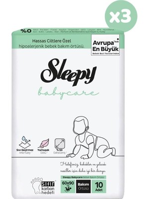 Assess Store Babycare Bebek Bakım Örtüsü 10 Adet x 3