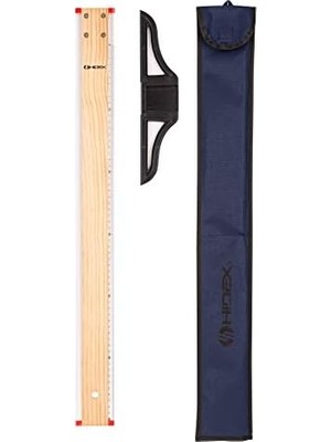 Assess Store Hidex Ahşap T-Cetveli 75 cm (Sökülebilir Başlık, Kumaş Kılıf)