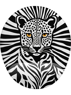 Assess Store Leopar Desenli Bilek Destekli Mouse Pad