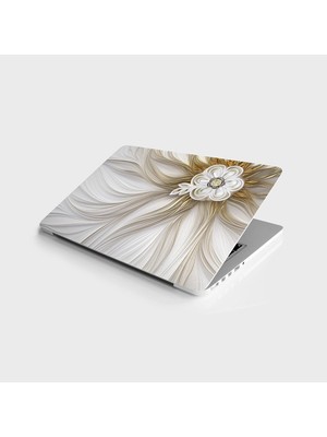 Assess Store Laptop Bilgisayar Notebook Pc Kaplama Etiketi 3D Fantastik Çiçek