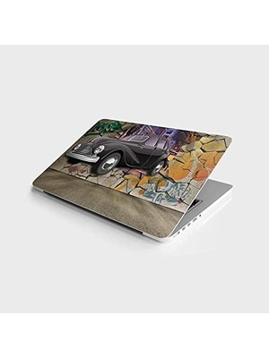 Assess Store Laptop Bilgisayar Notebook Pc Kaplama Etiketi 3D Duvar Araba