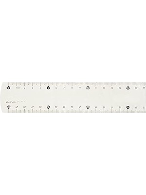 Assess Store 146109 30 cm Trıple Desimetre Plastik Cetvel
