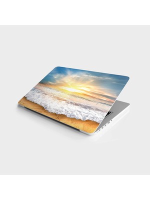 Assess Store Laptop Bilgisayar Notebook Pc Kaplama Etiketi Deniz Dalga