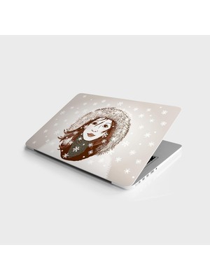 Assess Store Laptop Bilgisayar Notebook Pc Kaplama Etiketi Kız Çizim