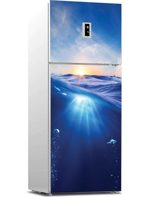 Assess Store Buzdolabı Kaplama Dolap Kaplama Etiketi Gün Batımı Deniz