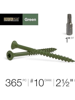 Assess Store Plus Ceramic & Screws, Green, 10 x 2.5-In., 5-Lbs. -48402
